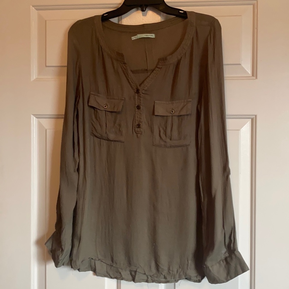 Maurices Olive green blouse